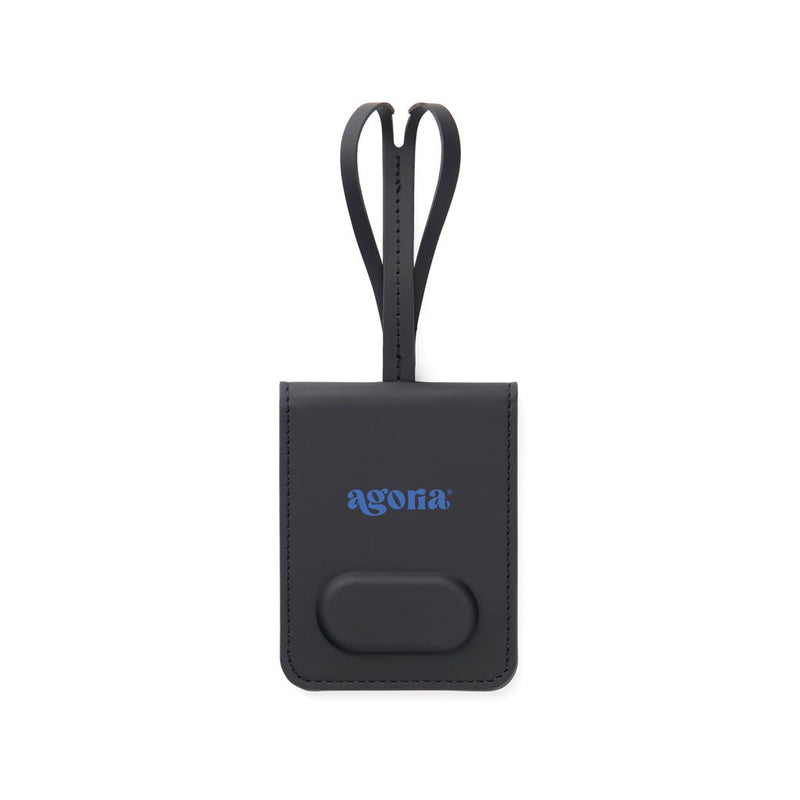 Load image into Gallery viewer, VINGA Baltimore RCS Luggage Tag With Finder Dual - Custom Wood DesignsVinga Baltimore RCS luggage tag with finder for phone and tablet accessories, featuring a sleek design and dual attachment options.Phone & Tablet accessoriesV3010301Recycled Polyurethane,Recycled ABSblack
