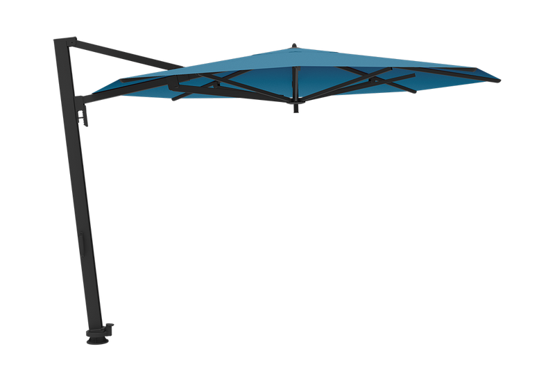 Load image into Gallery viewer, Vlaemynck Borée Cantilever Parasol Ø350 cm – Adriatic Blue canopy, Anthracite frame