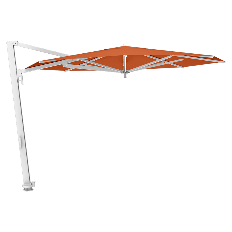 Load image into Gallery viewer, Vlaemynck Borée Cantilever Parasol Ø350 cm – Amber canopy, White frame