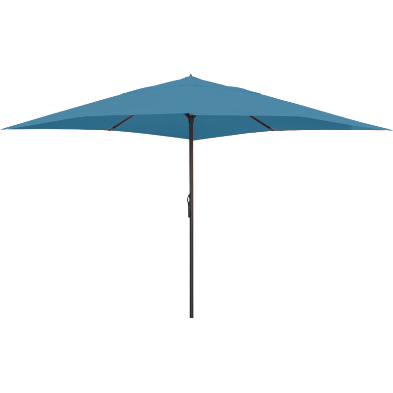 Load image into Gallery viewer, Vlaemynck Easy Open Parasol 400 × 400 cm – Adriatic Blue canopy, Anthracite frame