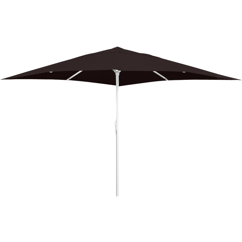 Load image into Gallery viewer, Vlaemynck Easy Open Parasol 400 × 400 cm – Peppercorn Brown canopy, White frame