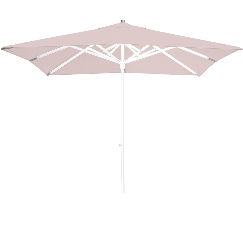 Load image into Gallery viewer, Vlaemynck Easy Track Parasol 250 × 250 cm – Papyrus canopy, White frame