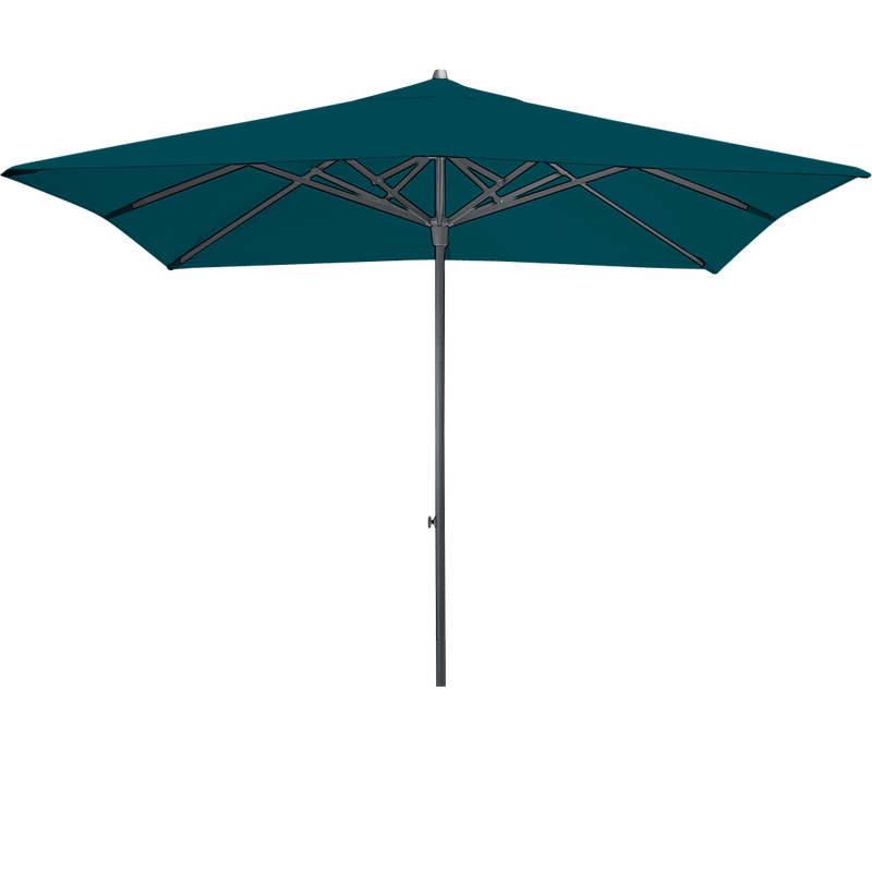 Load image into Gallery viewer, Vlaemynck Easy Track Parasol 250 × 250 cm – Peacock Green canopy, Anthracite frame