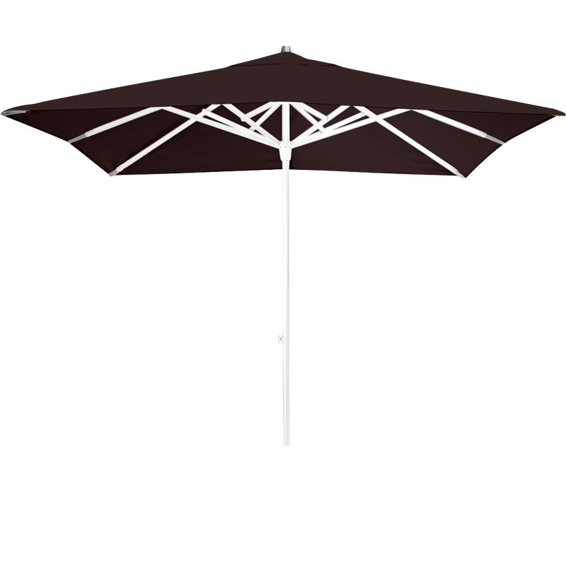 Load image into Gallery viewer, Vlaemynck Easy Track Parasol 250 × 250 cm – Peppercorn Brown canopy, White frame