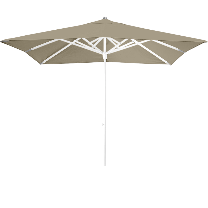 Load image into Gallery viewer, Vlaemynck Easy Track Parasol 250 × 250 cm – Sisal Brown canopy, White frame