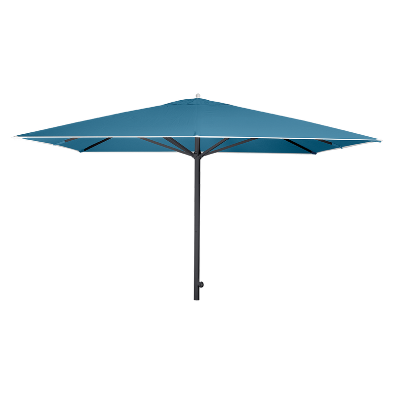 Load image into Gallery viewer, Vlaemynck Easy Track Parasol 330 × 330 cm – Adriatic Blue canopy, Anthracite frame