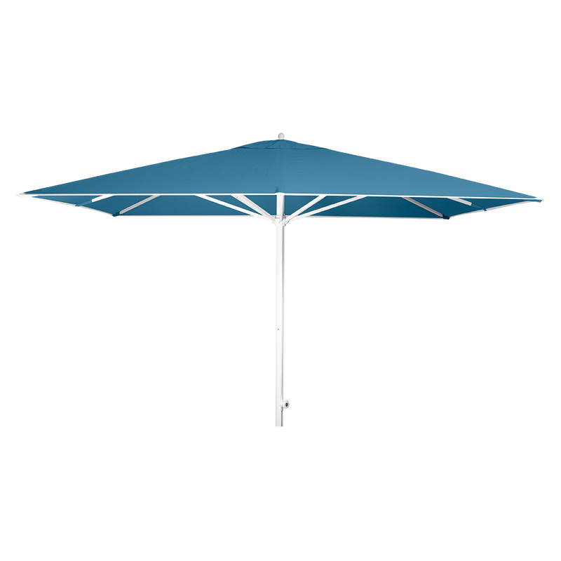 Load image into Gallery viewer, Vlaemynck Easy Track Parasol 330 × 330 cm – Adriatic Blue canopy, White frame