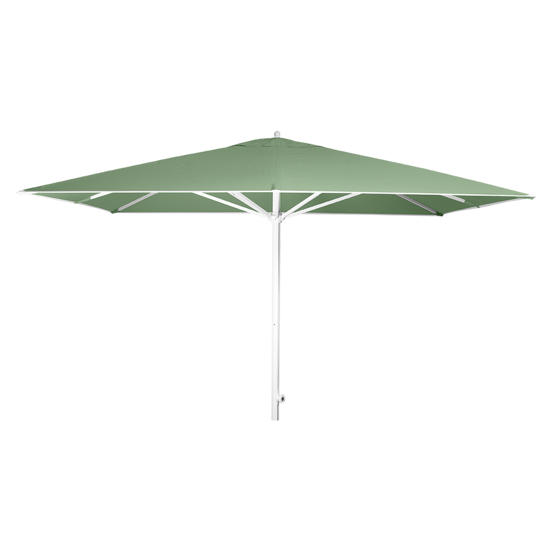 Load image into Gallery viewer, Vlaemynck Easy Track Parasol 330 × 330 cm – Almond Green canopy, White frame