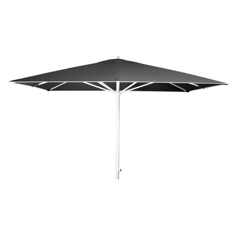 Load image into Gallery viewer, Vlaemynck Easy Track Parasol 330 × 330 cm – Granite canopy, White frame
