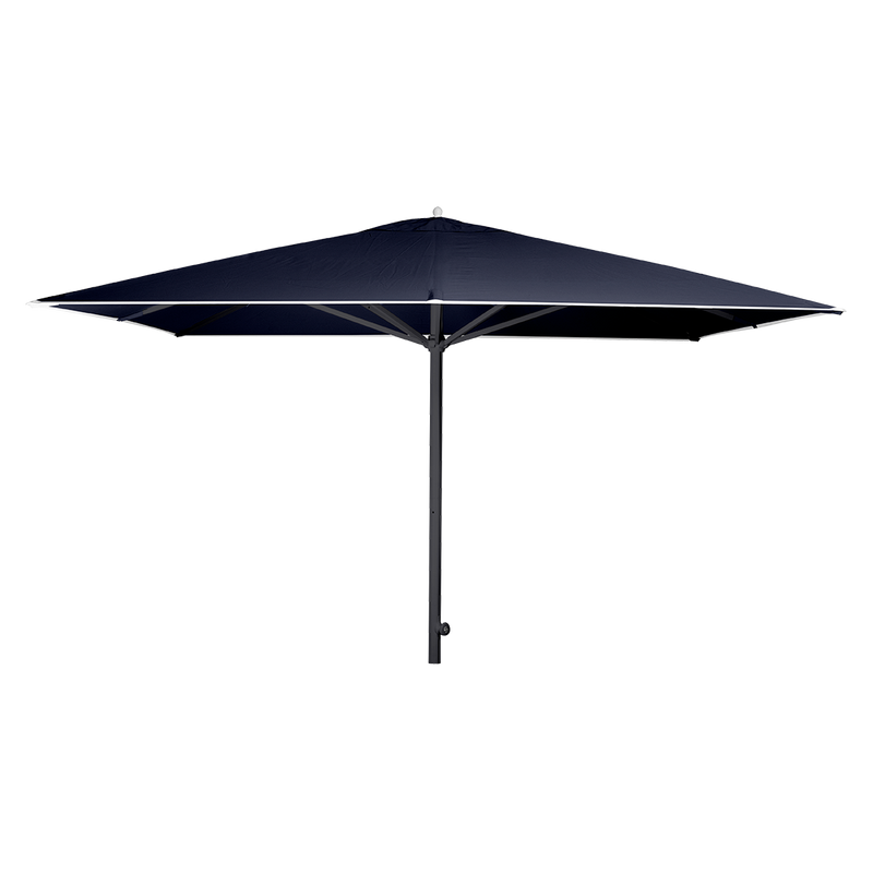 Load image into Gallery viewer, Vlaemynck Easy Track Parasol 330 × 330 cm – Midnight Blue canopy, Anthracite frame