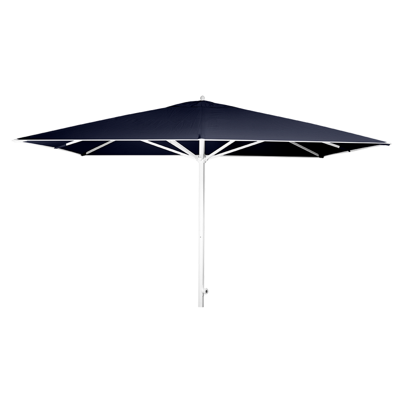 Load image into Gallery viewer, Vlaemynck Easy Track Parasol 330 × 330 cm – Midnight Blue canopy, White frame