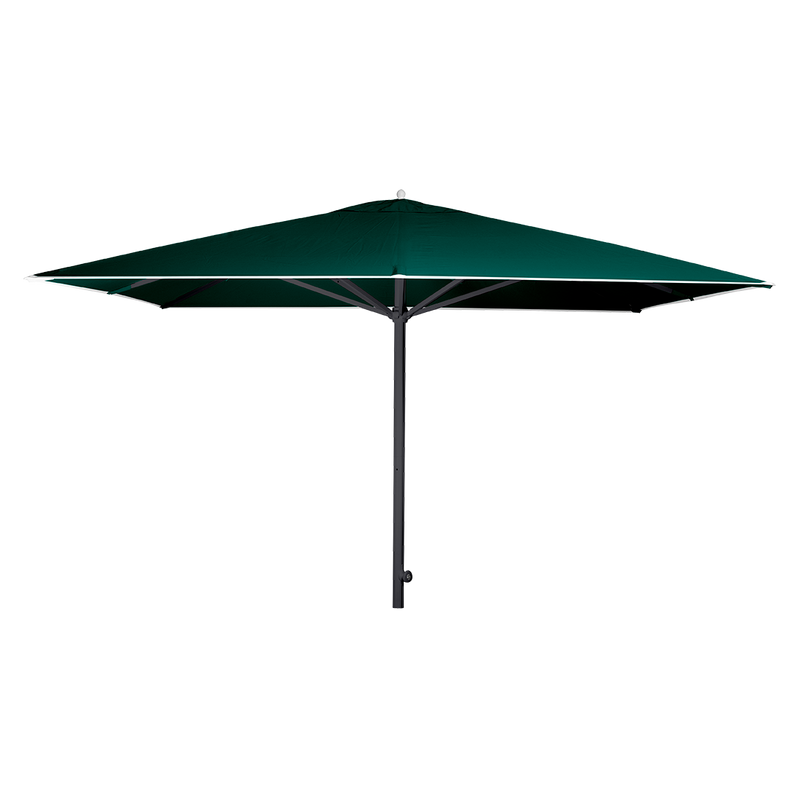 Load image into Gallery viewer, Vlaemynck Easy Track Parasol 330 × 330 cm – Peacock Green canopy, Anthracite frame
