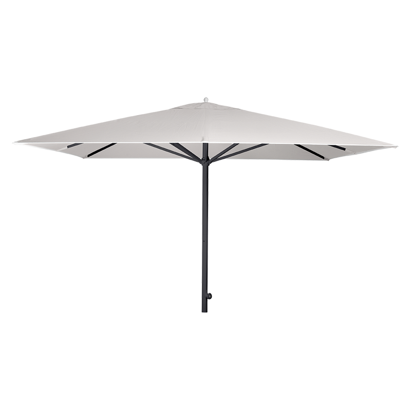 Load image into Gallery viewer, Vlaemynck Easy Track Parasol 330 × 330 cm – Steel Grey canopy, Anthracite frame