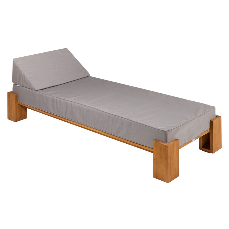 Load image into Gallery viewer, Vlaemynck Livadi 1-Seater Teak Daybed – Pebble