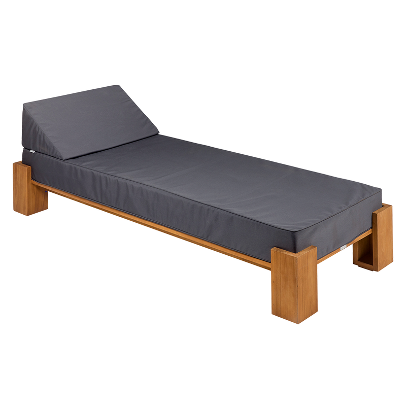 Load image into Gallery viewer, Vlaemynck Livadi 1-Seater Teak Daybed – Titanium Eden