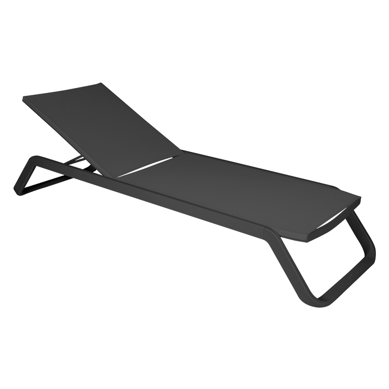 Load image into Gallery viewer, Vlaemynck Marieta Sunlounger – Anthracite fabric, Anthracite frame