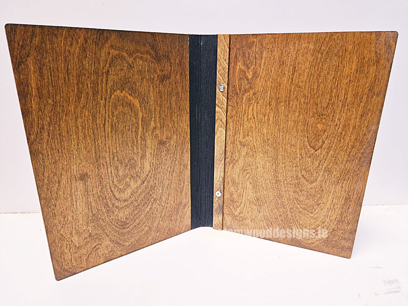 Load image into Gallery viewer, 20 x Personalised Wood Menus 20x20cm Custom Wood Designs __label: Multibuy walnut-20-x-wood-menus-20x20cm-52022468673879