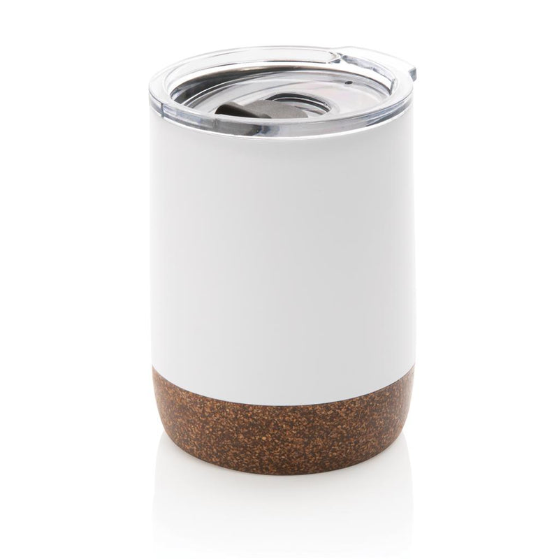 Load image into Gallery viewer, Re-steel cork small vacuum coffee mug pack of 25 Branded White Custom Wood Designs __label: Multibuy whitecorkcoffeemugcustomwooddesigns