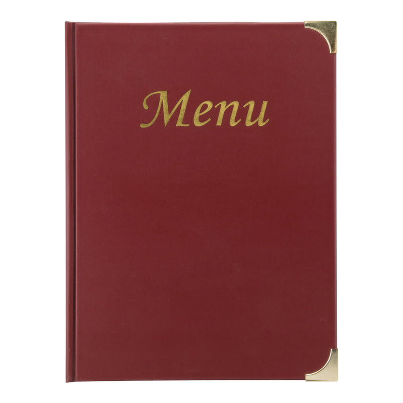 Load image into Gallery viewer, Menu holder 8 x A4 Pack of 10 Wine Red Custom Wood Designs __label: Multibuy wine-red-menu-holder-8-x-a4-pack-of-10-53613310706007