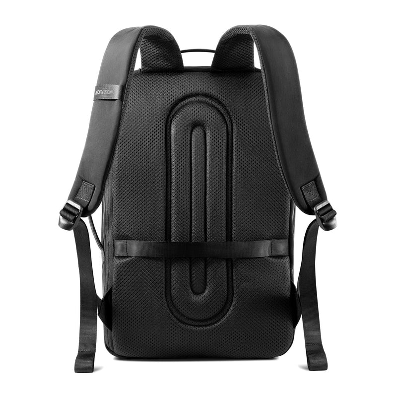 Load image into Gallery viewer, XD Design Bobby Air Backpack - Custom Wood DesignsXD Design Bobby Air Backpack showing front view with multiple compartments and padded shoulder straps, designed for comfortable carrying.Bags & TravelP706.3201Nylon,rPETblack