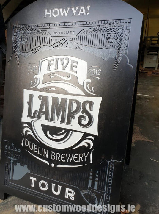 Boost Sales and Brand Visibility with Eye-Catching Pavement Signs by Custom Wood Designs - Custom Wood Designs