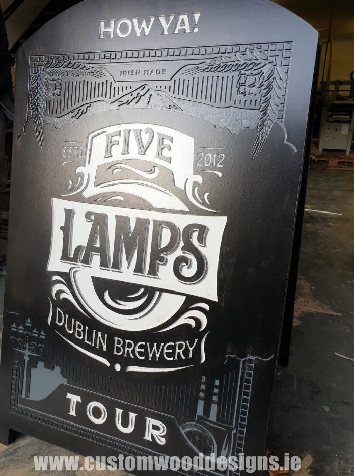 Boost Sales and Brand Visibility with Eye-Catching Pavement Signs by Custom Wood Designs - Custom Wood Designs