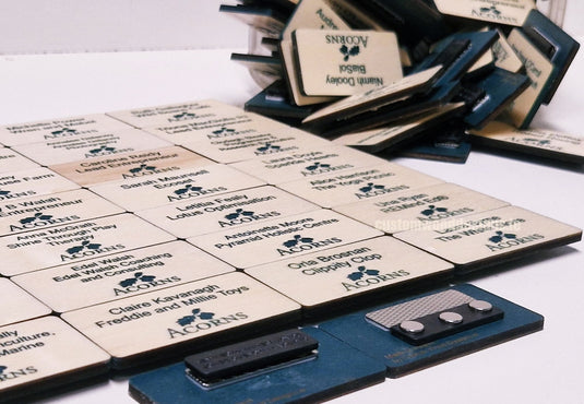 Custom Name Badges Ireland: Bespoke Designs & Quality - Custom Wood Designs