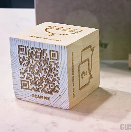 Revolutionizing Hospitality  -  The Unmatched Blend of Tradition and Technology in Our Wooden QR Codes