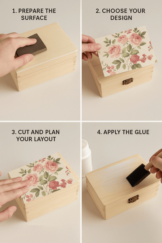 🎨 How to Decoupage a Wooden Box — A Creative Guide by Custom Wood Designs Ireland - Custom Wood Designs