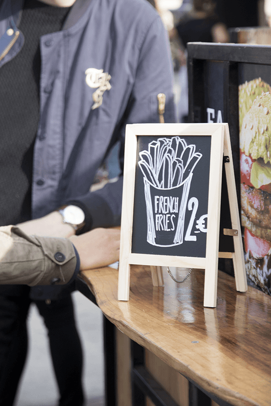 Tabletop Chalkboards for Cafés & Hotels - Custom Wood Designs