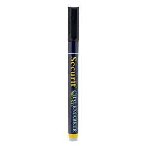 Securit waterproof liquid chalk marker black