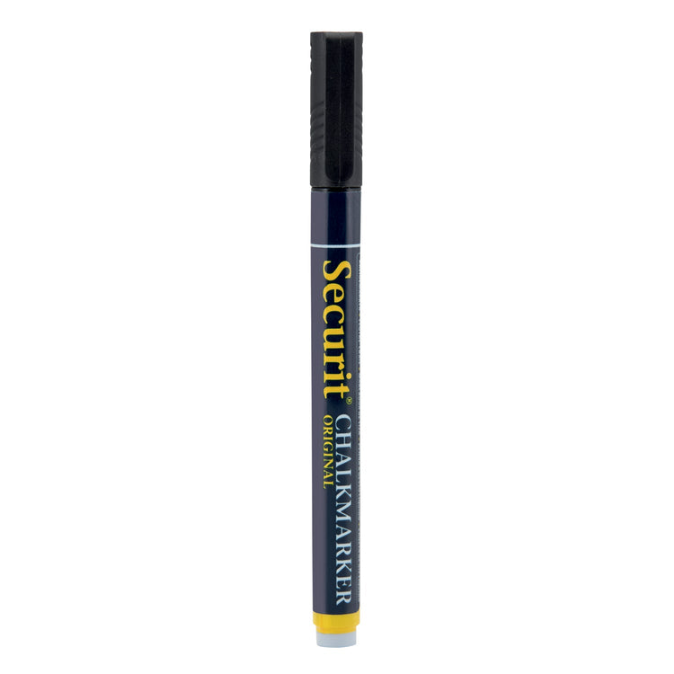 Securit waterproof liquid chalk marker black