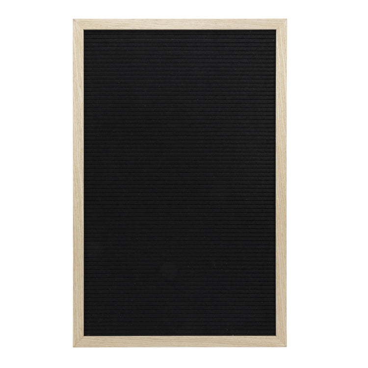 Securit teak felt letter board