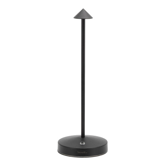 Securit Angelina rechargeable LED table lamp black