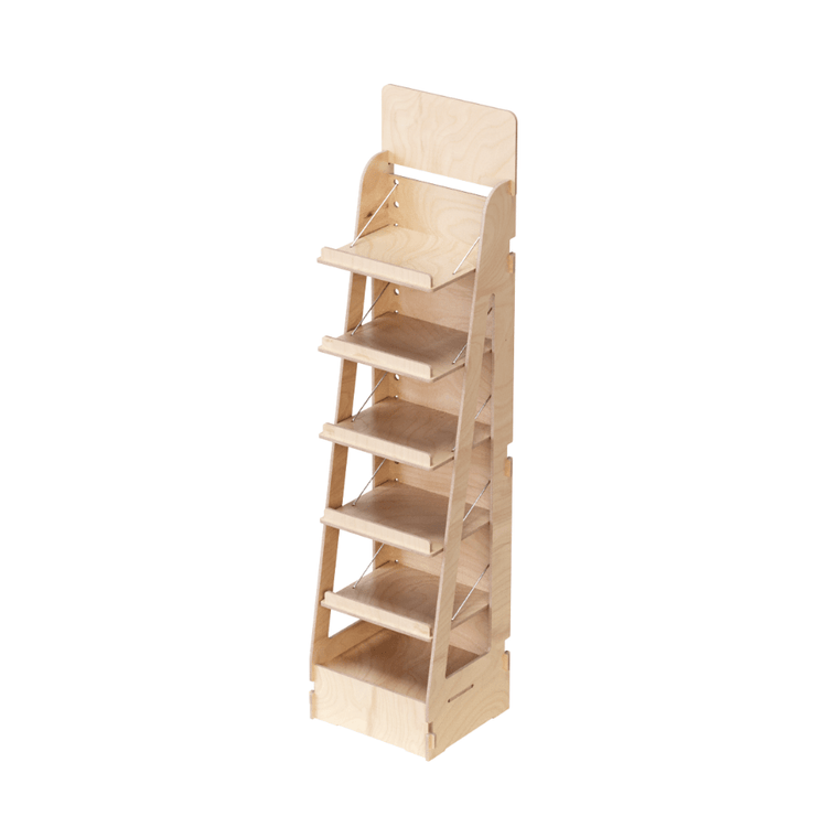 Display Floor Stand Shelving - Custom Wood Designs