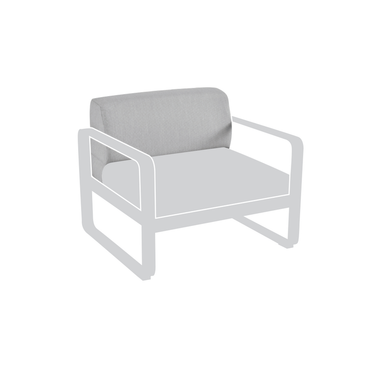 Fermob Bellevie Backrest Cushion Cover – Armchair & Sofas in Grey Taupe fabric