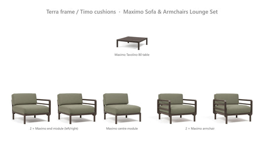 nardi maximo lounge sets