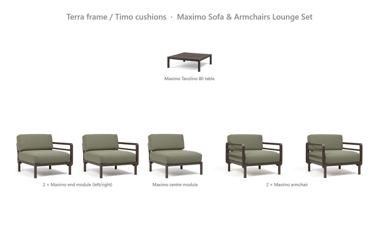 nardi maximo lounge sets