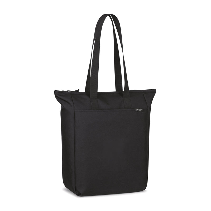 Load image into Gallery viewer, Renew AWARE™ rPET zippered tote bag by XD Collection, made from recycled materials, with a sturdy zipper and eco-friendly design.
