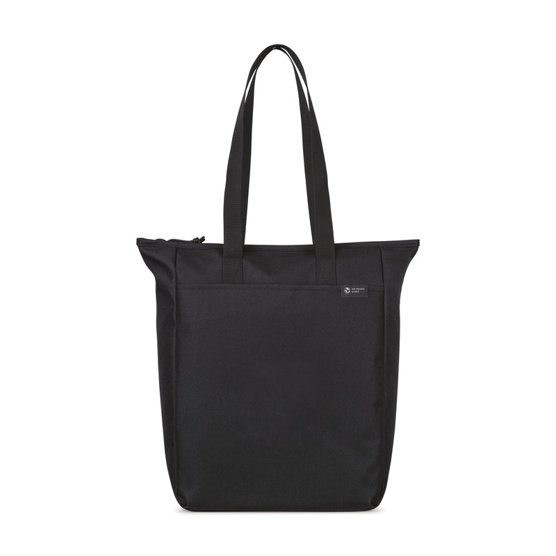 Load image into Gallery viewer, Renew AWARE™ rPET zippered tote bag by XD Collection, featuring eco-friendly recycled fabric and sturdy zipper closure.
