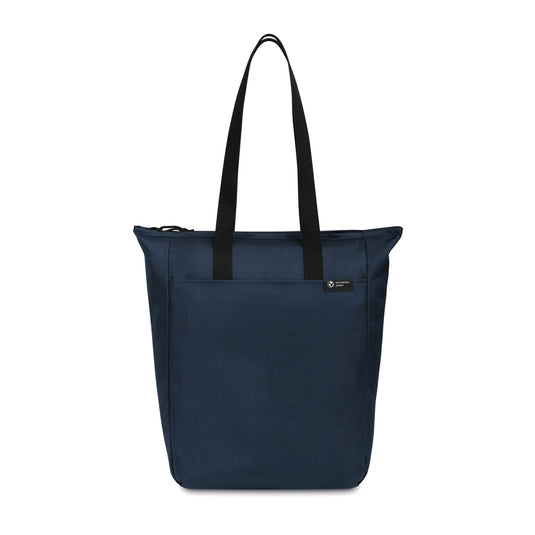 Renew AWARE™ rPET zippered tote bag by XD Collection, eco-friendly reusable bag with zipper closure and durable design.