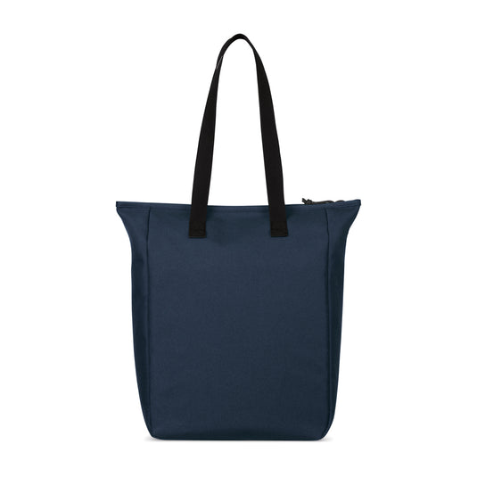 Renew AWARE™ rPET zippered tote bag by XD Collection, made from recycled materials, featuring a spacious design and sturdy zipper closure.