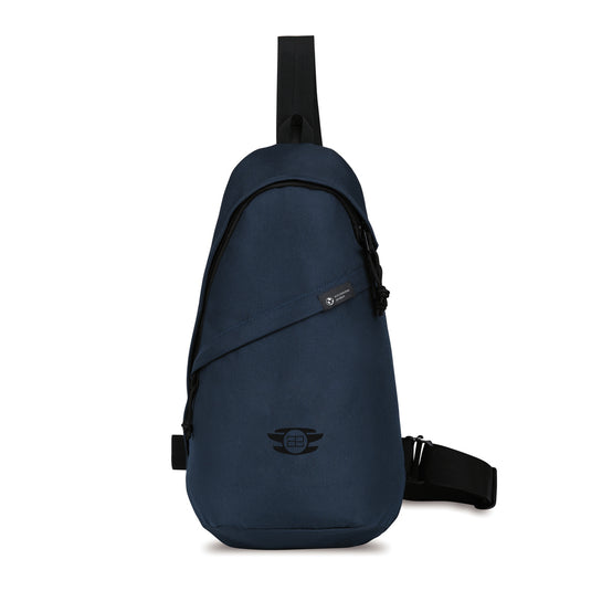 Renew AWARE™ rPET Sling Bag by XD Collection, eco-friendly bag with adjustable strap and multiple compartments for travel and everyday use.