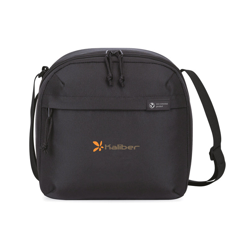 Load image into Gallery viewer, Outdoor Renew AWARE™ rPET lunch cooler by XD Collection featuring a compact, eco-friendly design for outdoor picnics and outings.

