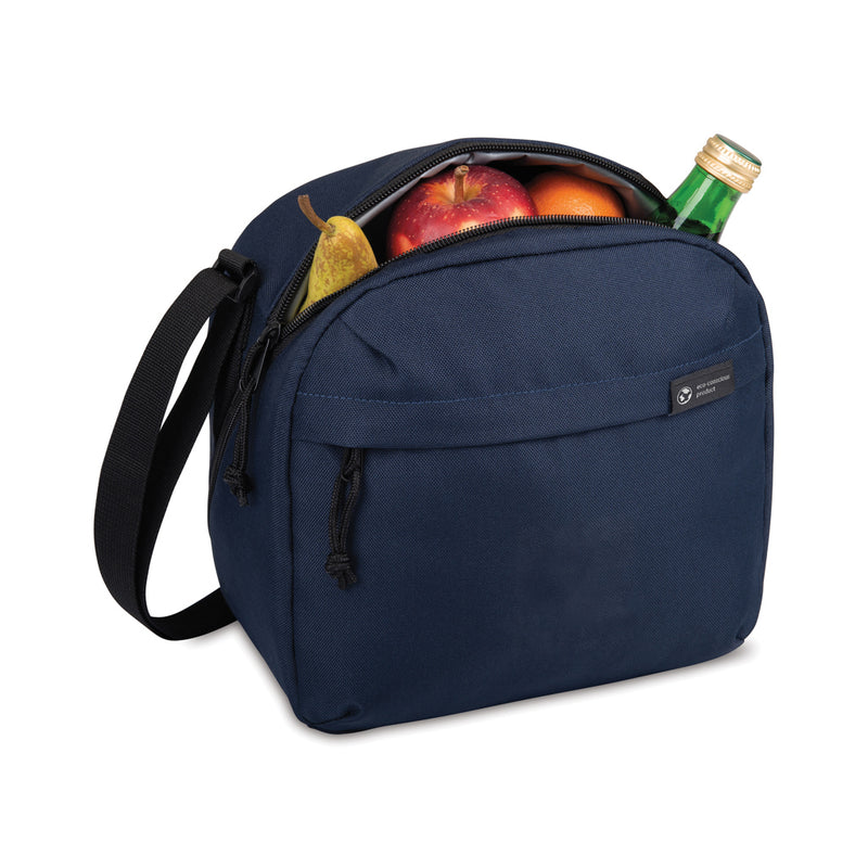 Load image into Gallery viewer, Renew AWARE™ rPET lunch cooler by XD Collection, outdoor-themed insulated cooler bag with eco-friendly rPET material.
