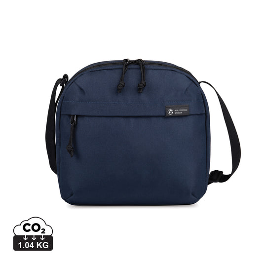 Renew AWARE™ rPET lunch cooler by XD Collection, outdoor reusable cooler bag with insulated interior and eco-friendly design.