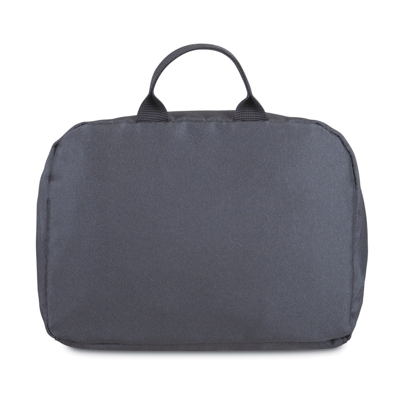 Load image into Gallery viewer, Renew AWARE™ rPET toiletry bag by XD Collection, made from recycled materials, with zipper closure and compact travel design.
