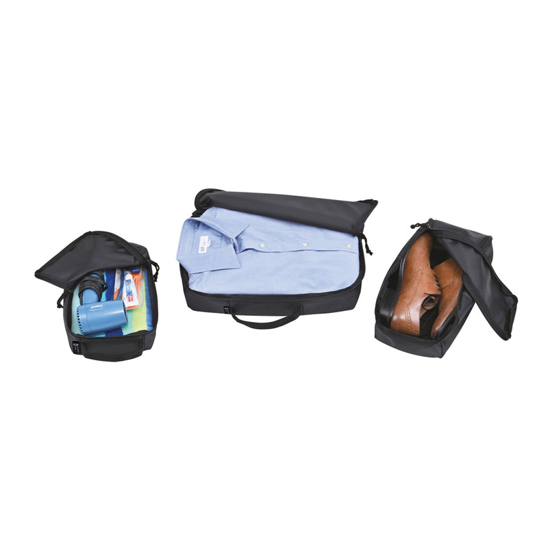 Load image into Gallery viewer, Renew AWARE™ rPET 3-piece packing cube set by XD Collection, lightweight travel bags for organized packing.
