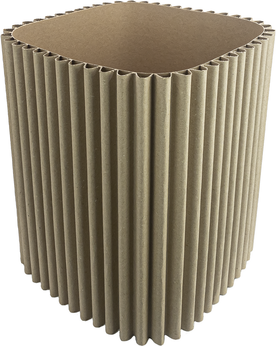 Eco-friendly round kraft paper basket for gifting or display