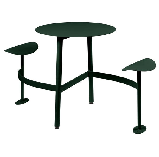 BOLDER 2-Seater Modular Round Outdoor Table with Integrated Seating